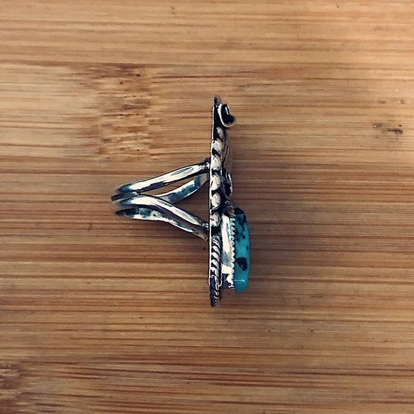 $184 Signed Vintage Navajo Estate Ring By Silver Ray Marked S. Ray STERLING - Picture 6 of 7